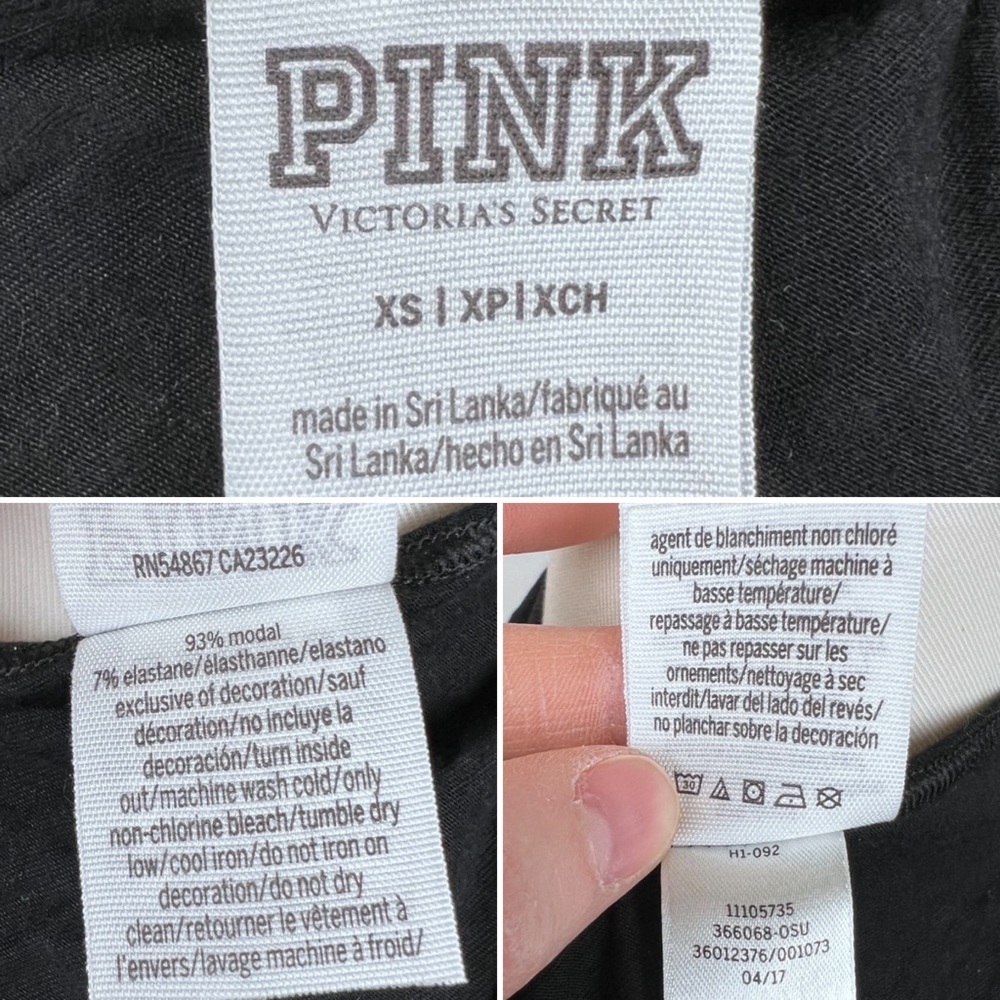 Like New-Pink Victoria Secret OHIO STATE Black&Red Scoop Neck Low Back Tank XS - Picture 14 of 16